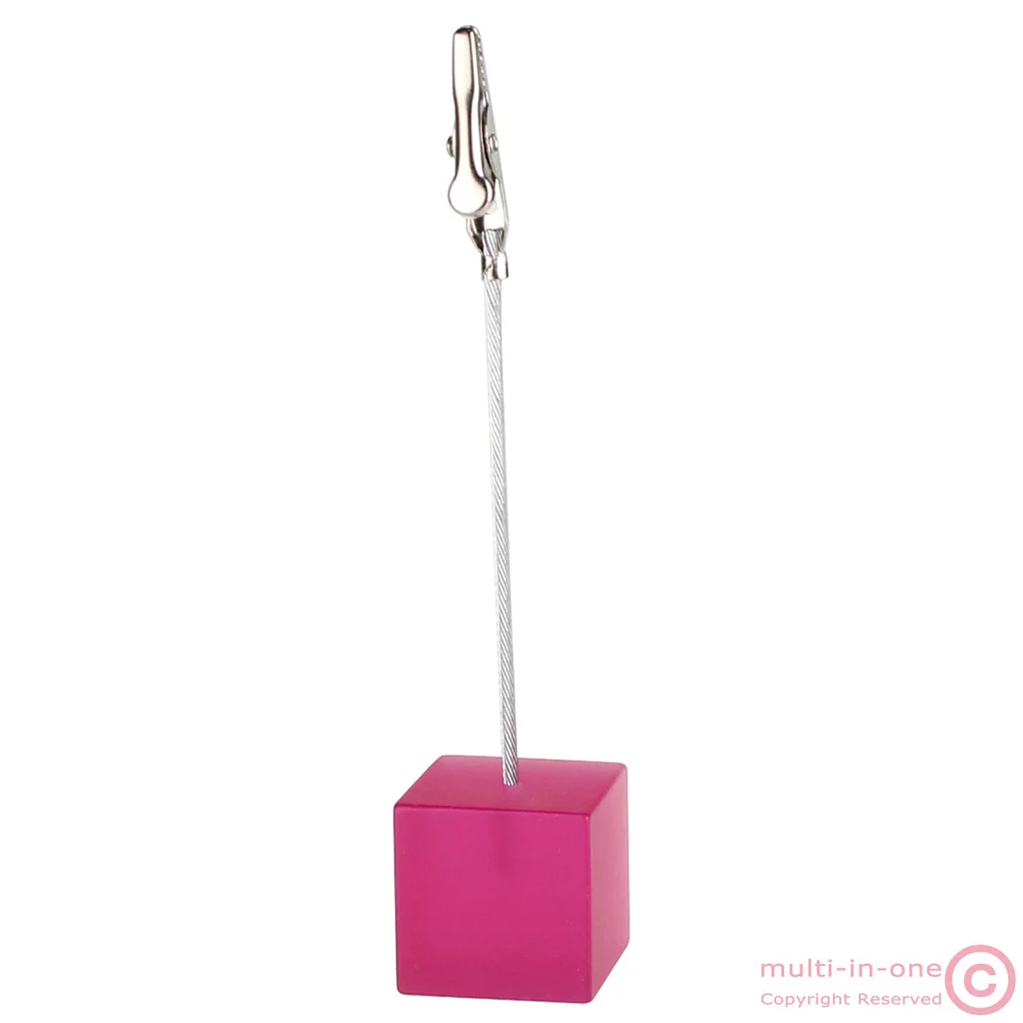 Soporte de Notas con Base de Cubo | Clip de Cocodrilo para Fotos y Tarjetas Decorativas 7