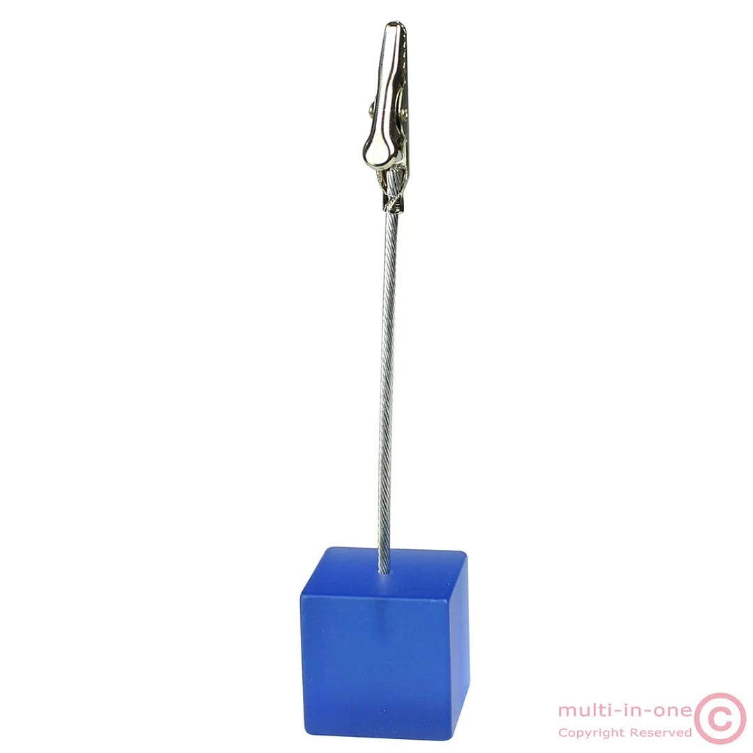 Soporte de Notas con Base de Cubo | Clip de Cocodrilo para Fotos y Tarjetas Decorativas 9