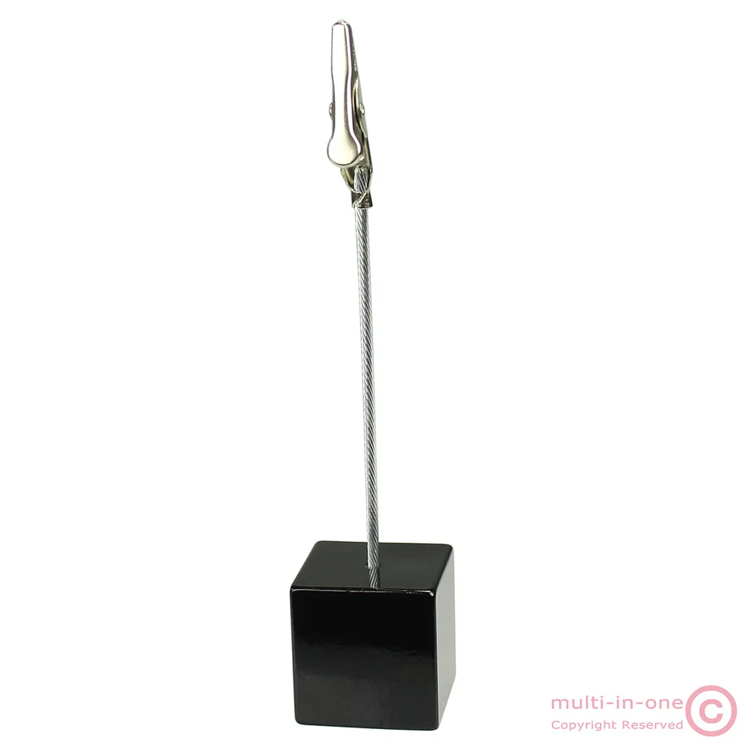 Soporte de Notas con Base de Cubo | Clip de Cocodrilo para Fotos y Tarjetas Decorativas 10