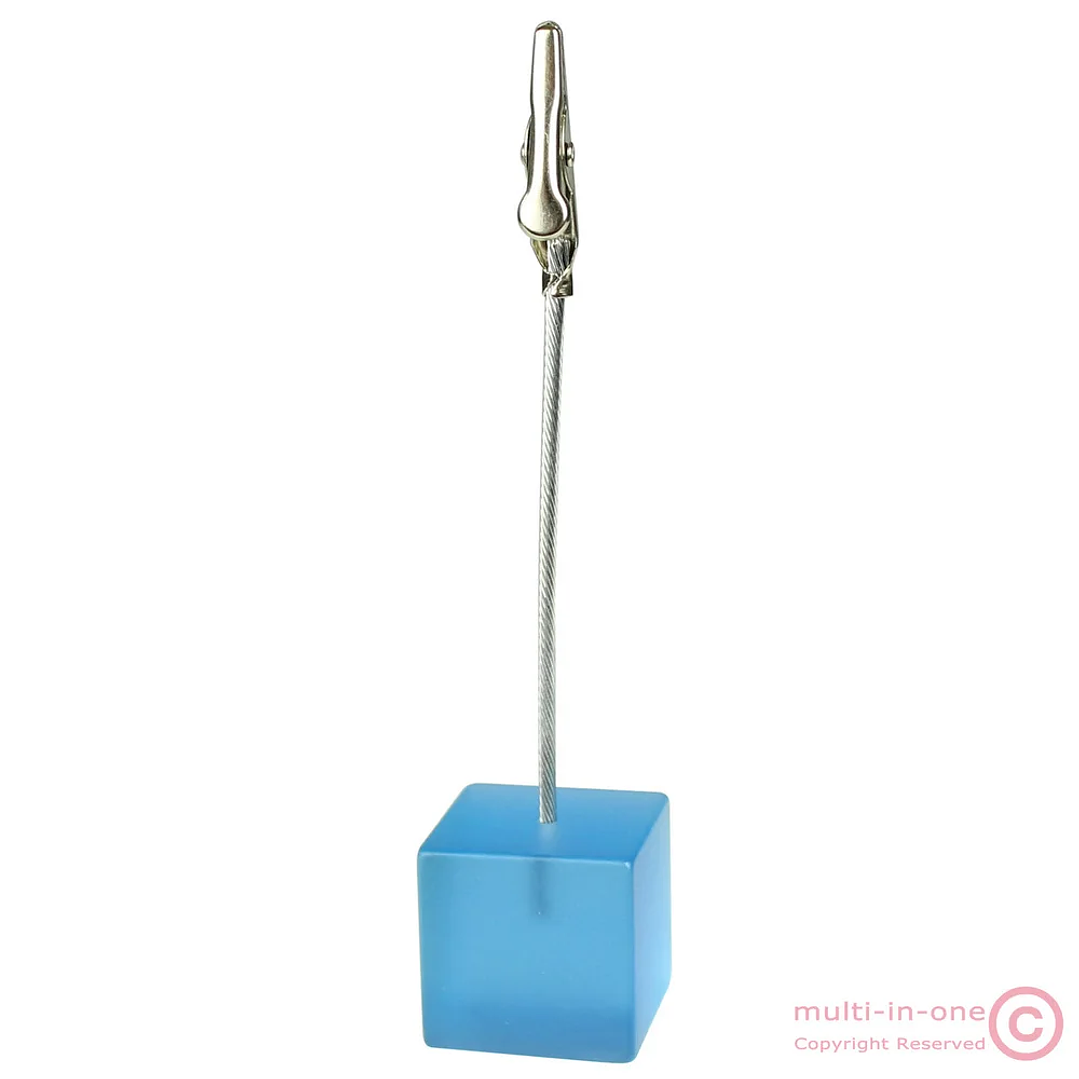 Soporte de Notas con Base de Cubo | Clip de Cocodrilo para Fotos y Tarjetas Decorativas 19