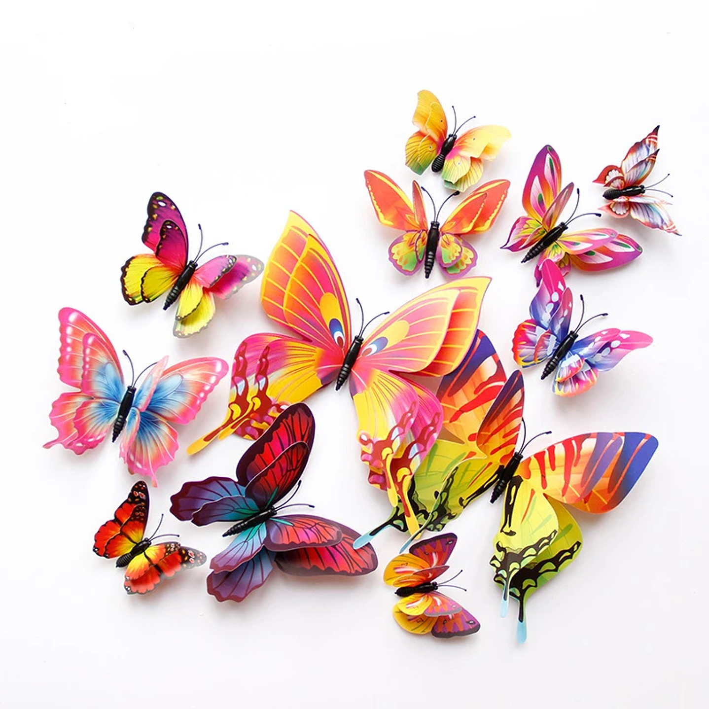Pegatinas 3D de Mariposa para Pared | Decoración de Hogar, Bodas y Nevera, Set de 12 1