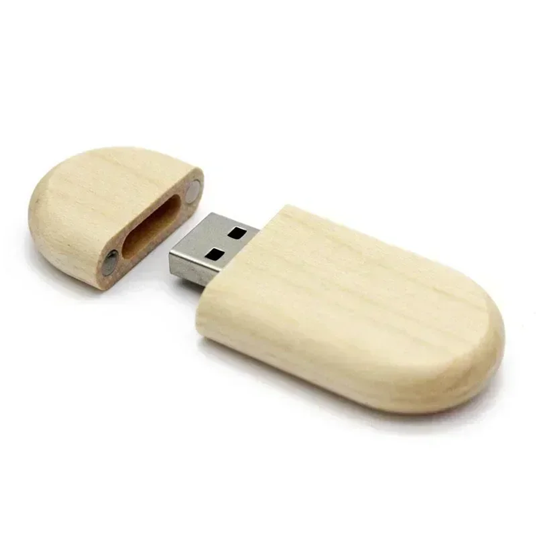 Pendrive USB 2.0 JASTER de Madera | 128GB, Personalizable, Ideal para Regalos 7