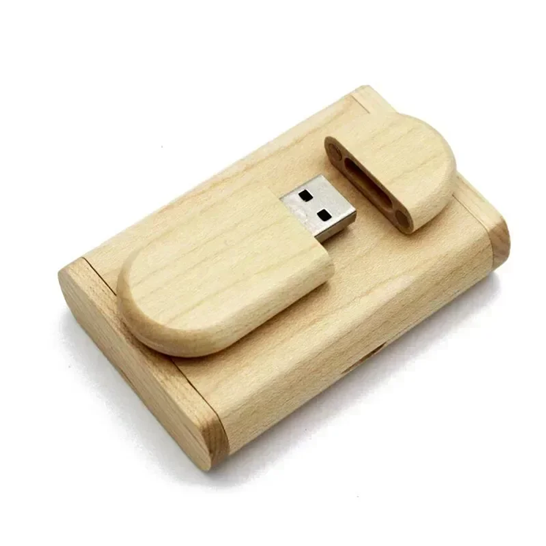 Pendrive USB 2.0 JASTER de Madera | 128GB, Personalizable, Ideal para Regalos 14