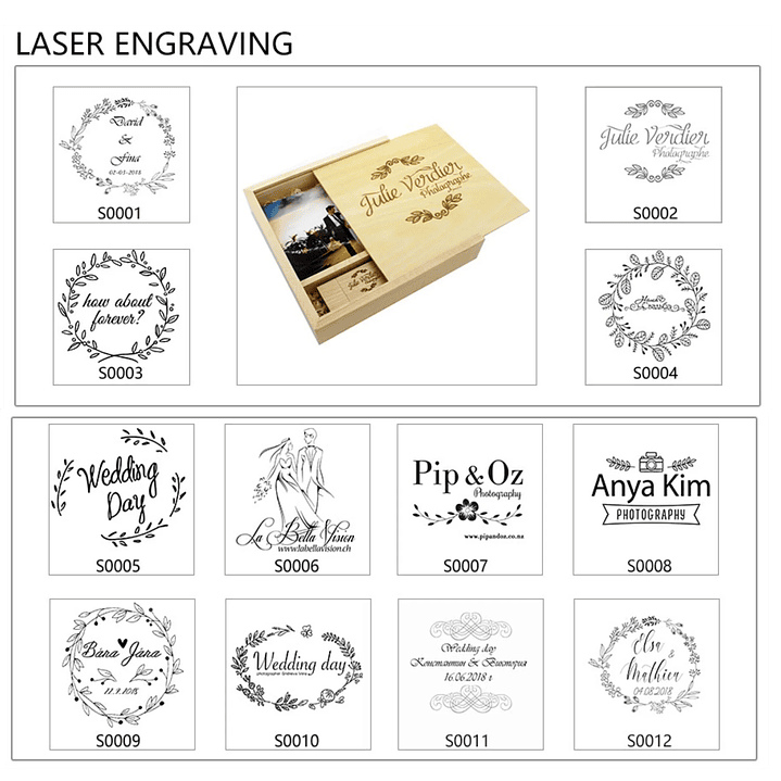 Pendrive USB 2.0 JASTER de Madera | 128GB, Personalizable, Ideal para Regalos 16