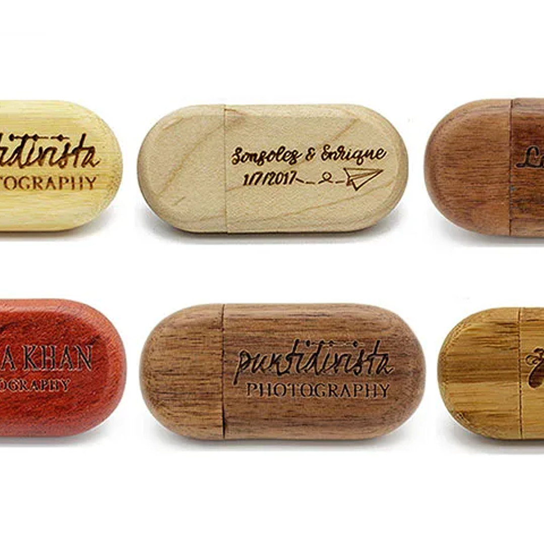 Pendrive USB 2.0 JASTER de Madera | 128GB, Personalizable, Ideal para Regalos 18