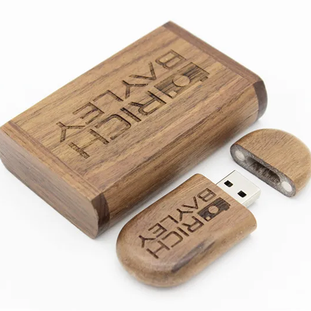 Pendrive USB 2.0 JASTER de Madera | 128GB, Personalizable, Ideal para Regalos 24