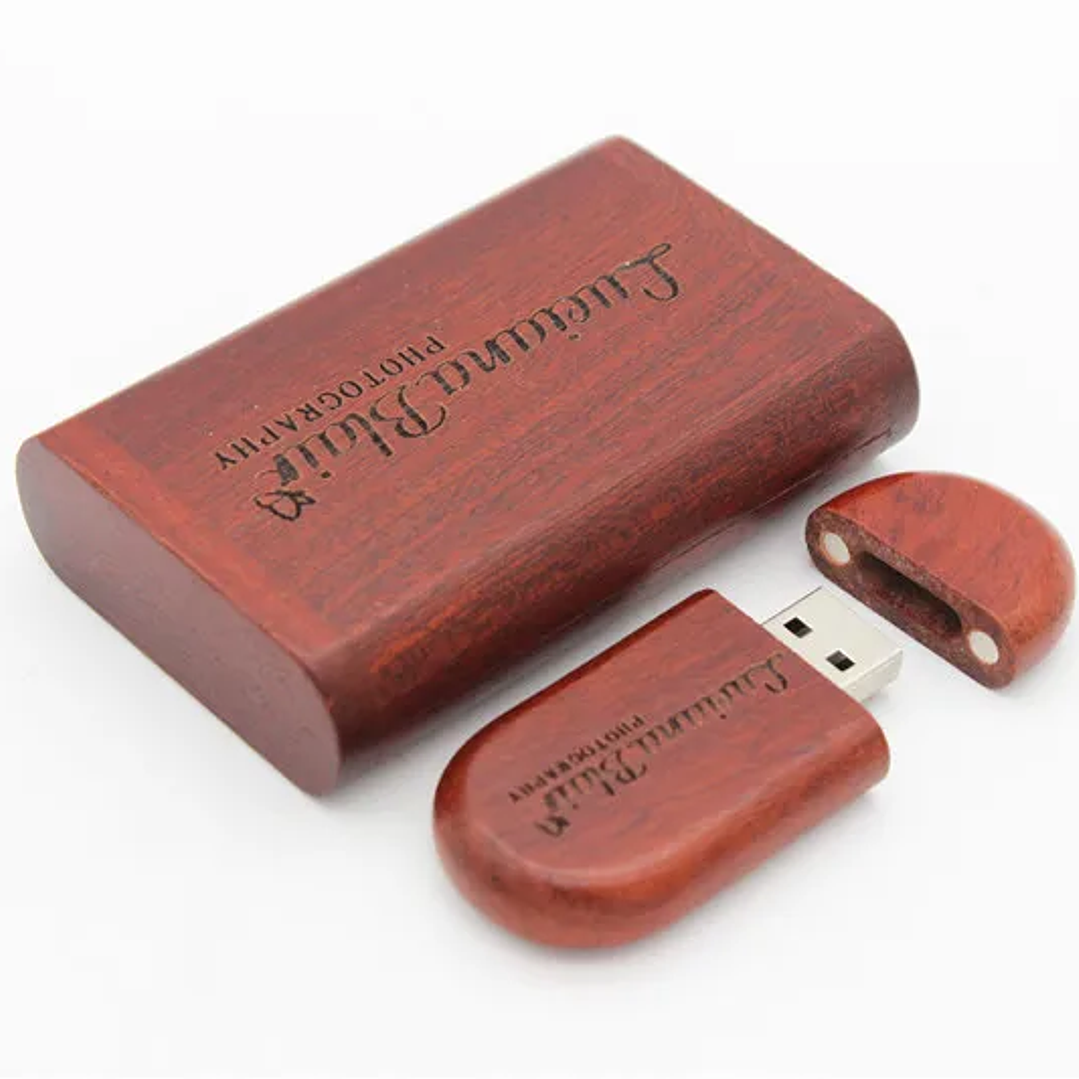 Pendrive USB 2.0 JASTER de Madera | 128GB, Personalizable, Ideal para Regalos 26
