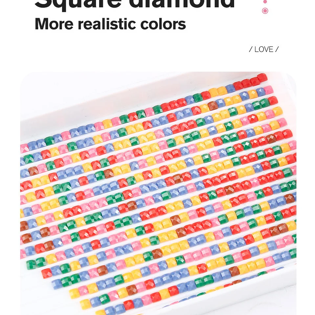 Pintura Diamante 5D HUACAN Personalizada | Bordado Completo con Foto, Decoración DIY 12