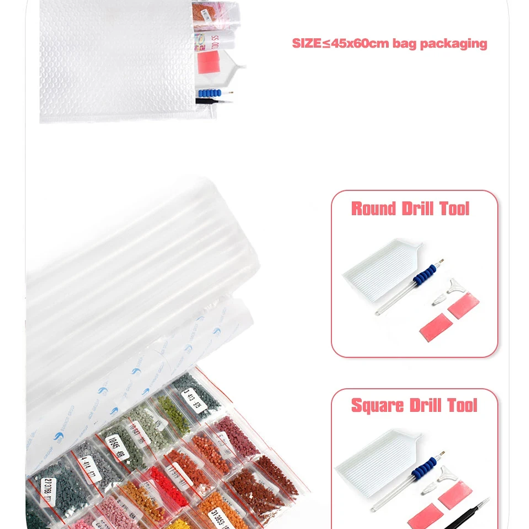 Pintura Diamante 5D HUACAN Personalizada | Bordado Completo con Foto, Decoración DIY 24