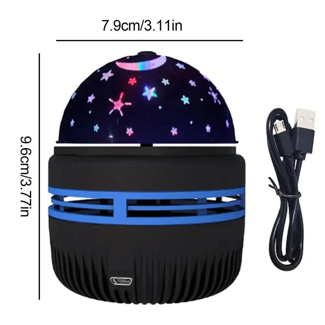 Lámpara Proyector LED Cielo Estrellado | Luz Nocturna USB Giratoria para Decoración de Hogar 6