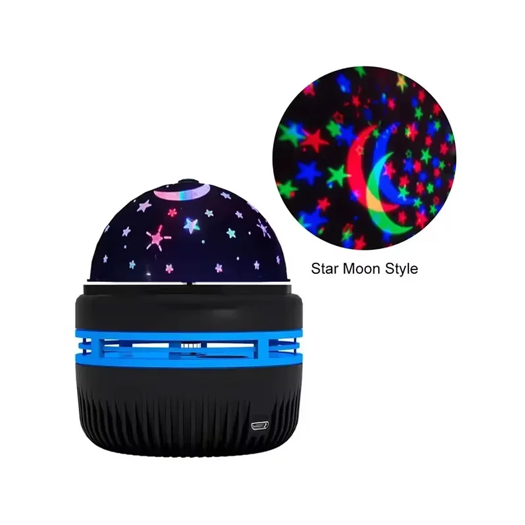 Lámpara Proyector LED Cielo Estrellado | Luz Nocturna USB Giratoria para Decoración de Hogar 7