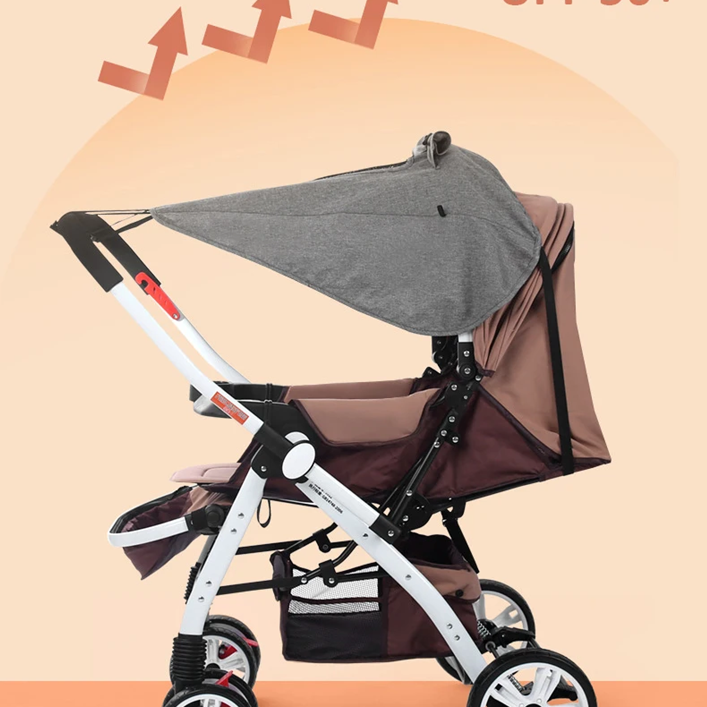 Toldo Universal para Cochecito de Bebé | Protección Solar UV y Mosquitera Impermeable 22