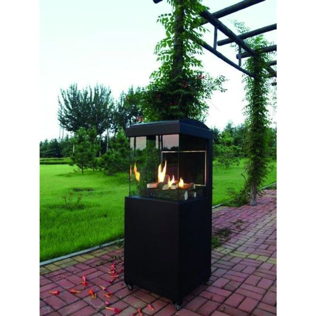 Estufa de Gas Exterior BRITEC Oslo 3 Caras | Diseño Chimenea y Calor Instantáneo 2