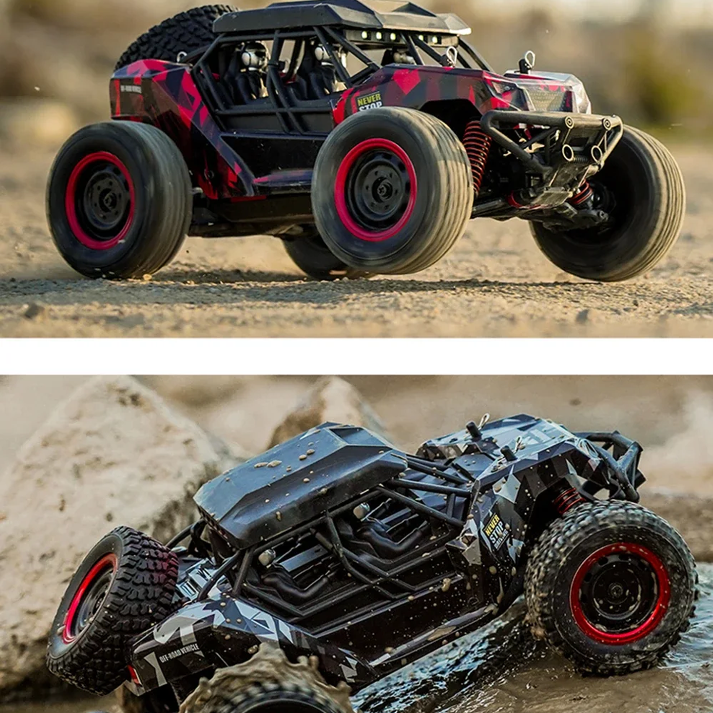 Coche RC 4WD SCY-16106  Todoterreno Alta Velocidad con Luces LED 16