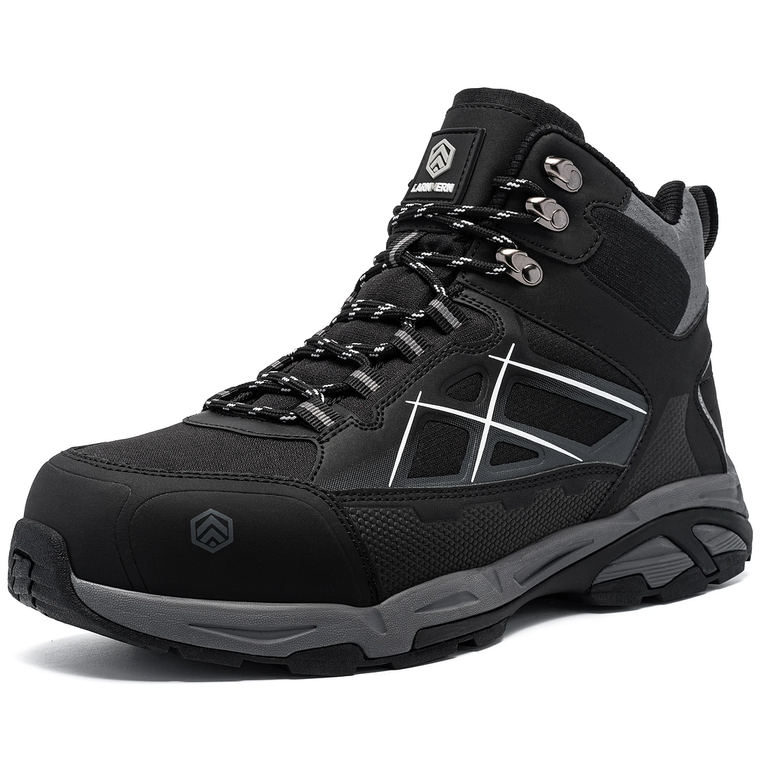 Botas de Seguridad LARNMERN Hombre  Punta de Acero Antideslizantes 7