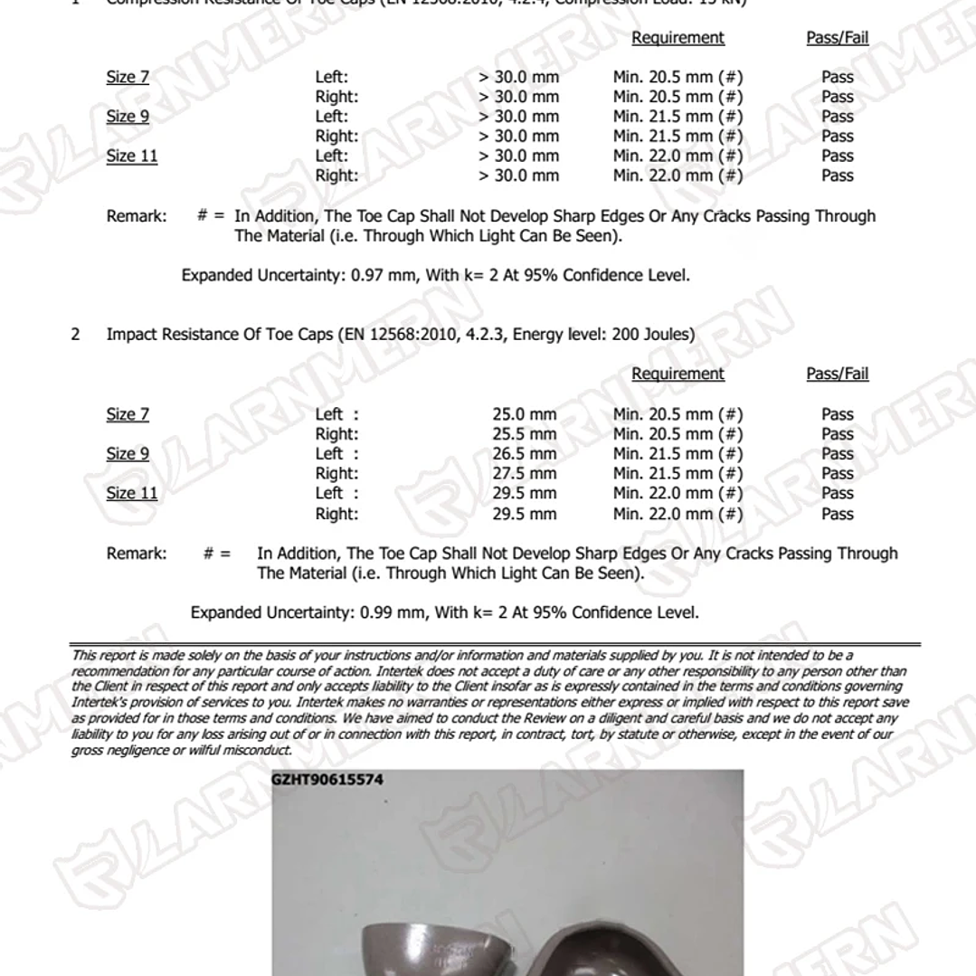 Botas de Seguridad LARNMERN Hombre  Punta de Acero Antideslizantes 24