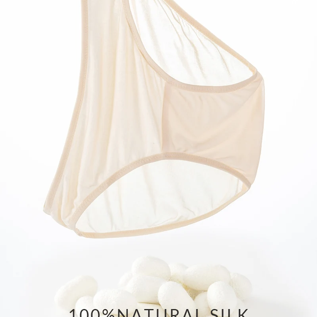 Bragas Mujer Seda Natural SuyaDream  Pack 3 Tiro Bajo
 4