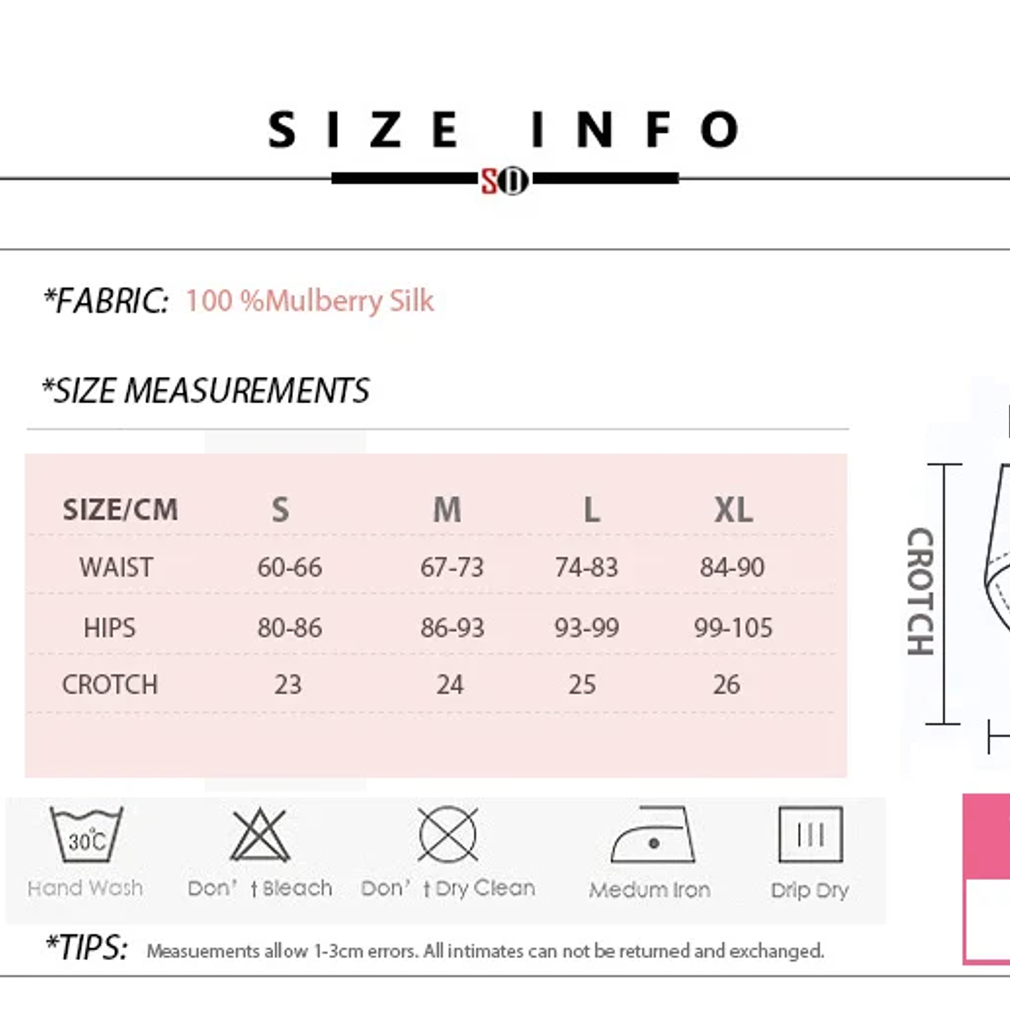 Bragas Mujer Seda Natural SuyaDream  Pack 3 Tiro Bajo
 32