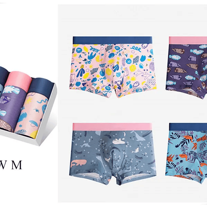 Pack 4 Calzoncillos SKY HERO Hombre  Algodón Suave y Térmico 23