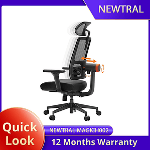 NEWTRAL MAGICH002  Silla de Oficina Ergonómica Ajustable con Reposabrazos 4D