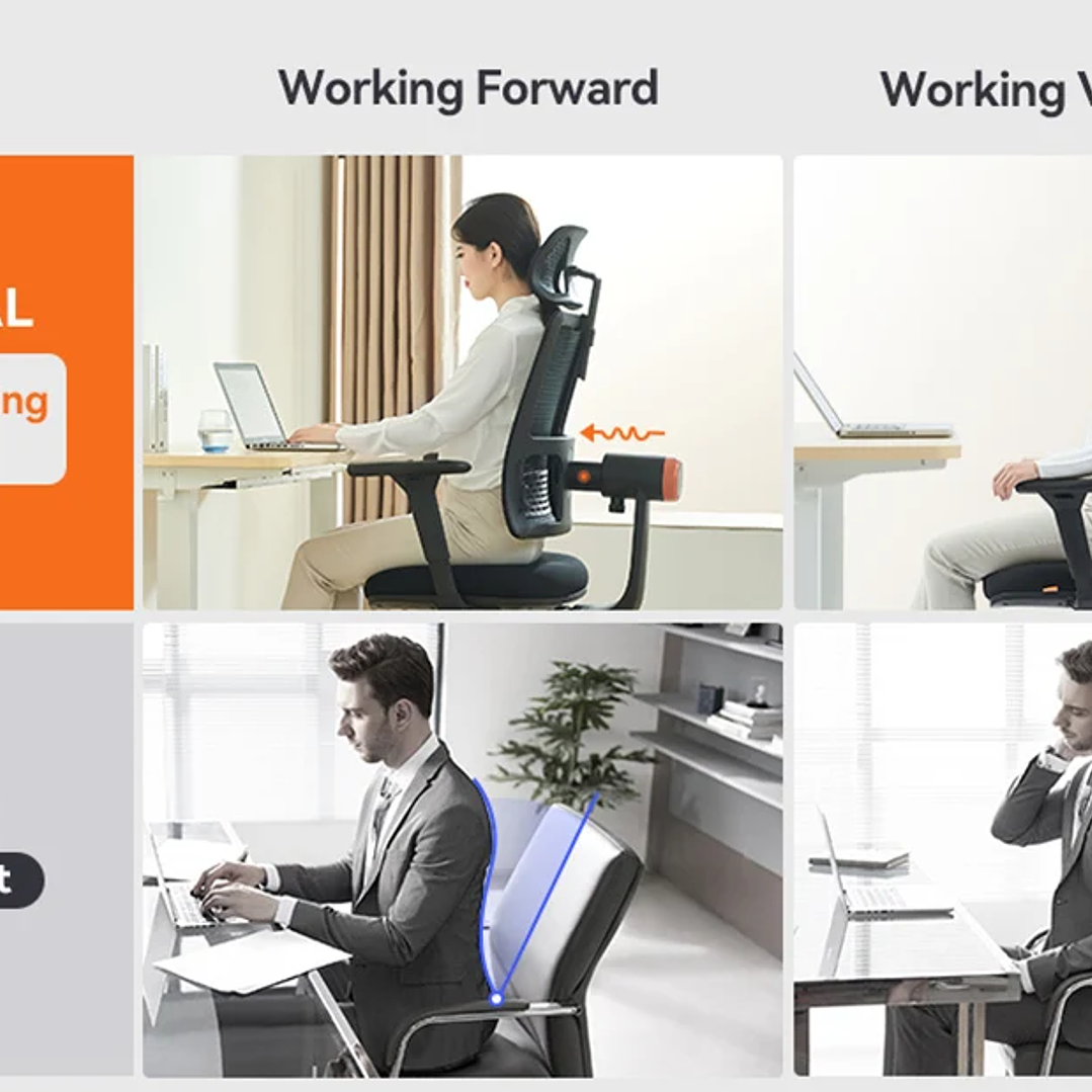 NEWTRAL MAGICH002  Silla de Oficina Ergonómica Ajustable con Reposabrazos 4D 12