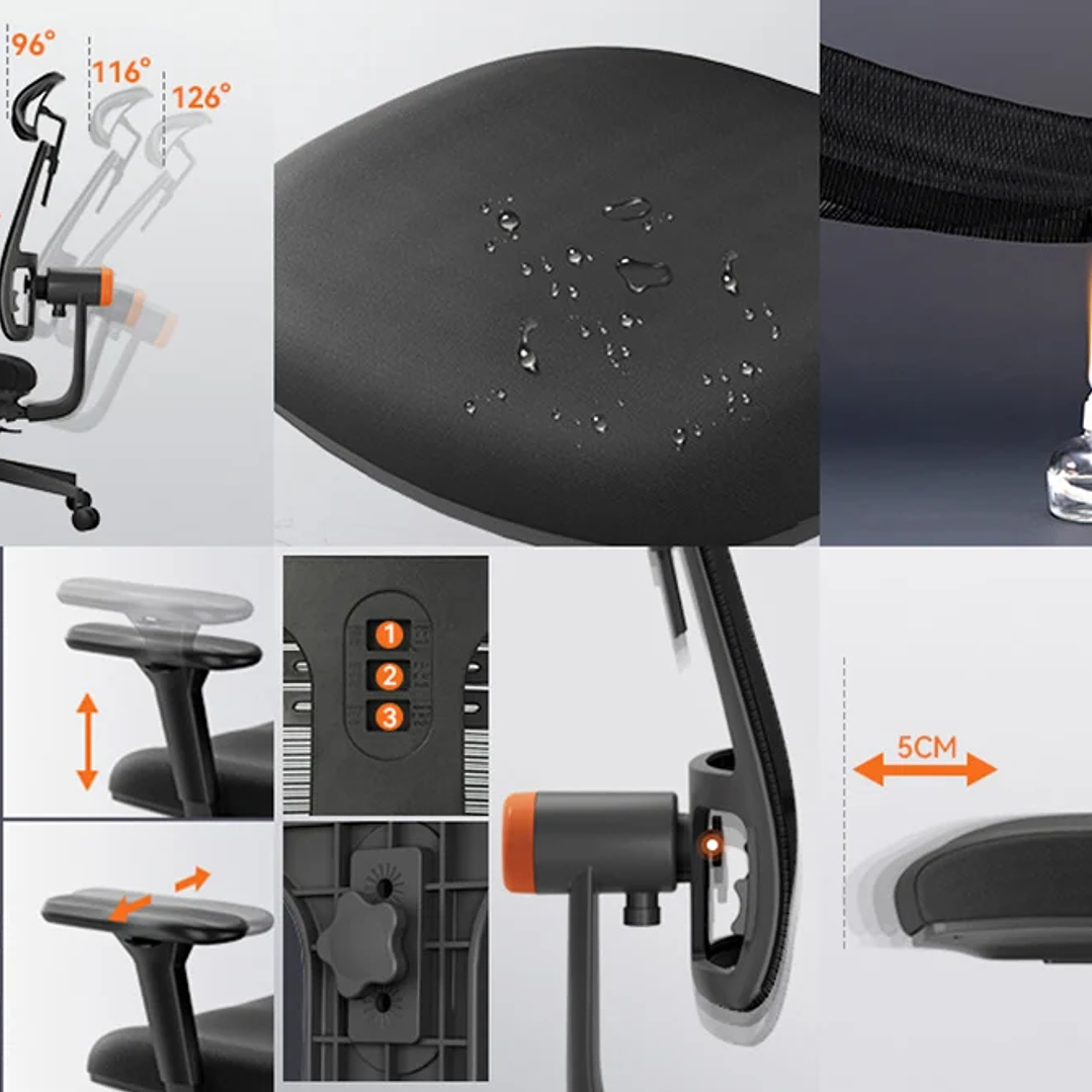 NEWTRAL MAGICH002  Silla de Oficina Ergonómica Ajustable con Reposabrazos 4D 13