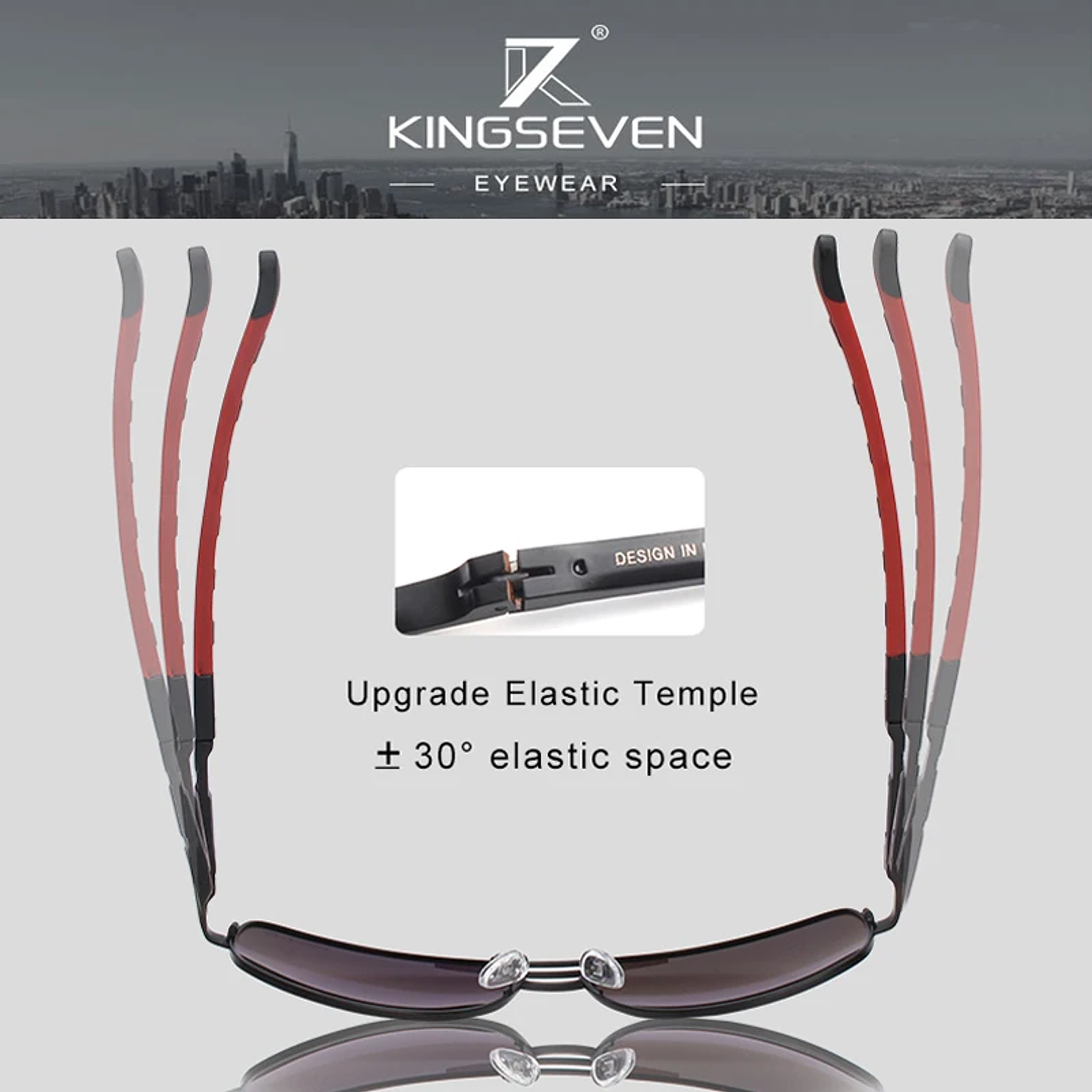 Gafas de Sol KINGSEVEN Polarizadas  Estilo Clásico Piloto con Protección UV400 4