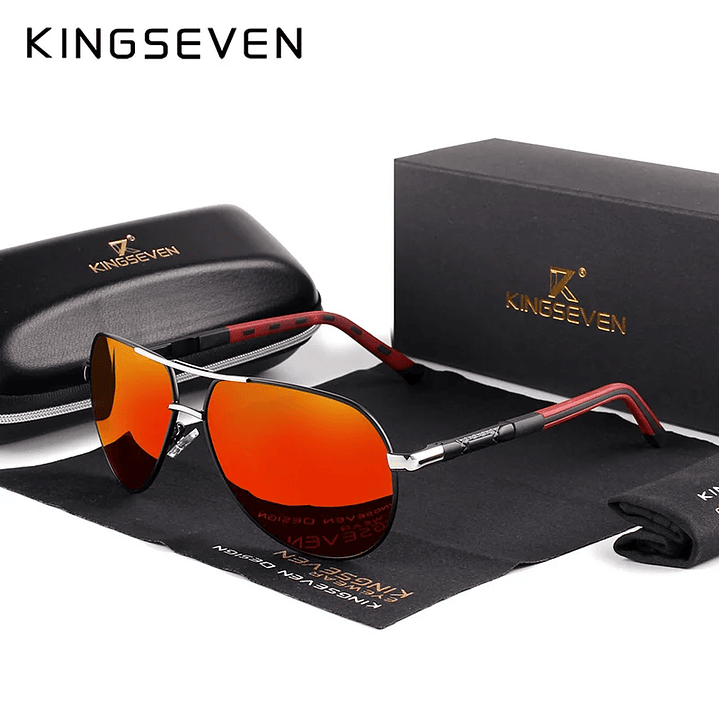 Gafas de Sol KINGSEVEN Polarizadas  Estilo Clásico Piloto con Protección UV400 8