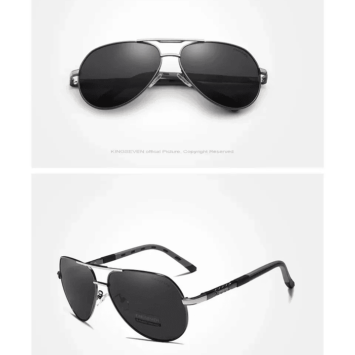 Gafas de Sol KINGSEVEN Polarizadas  Estilo Clásico Piloto con Protección UV400 19