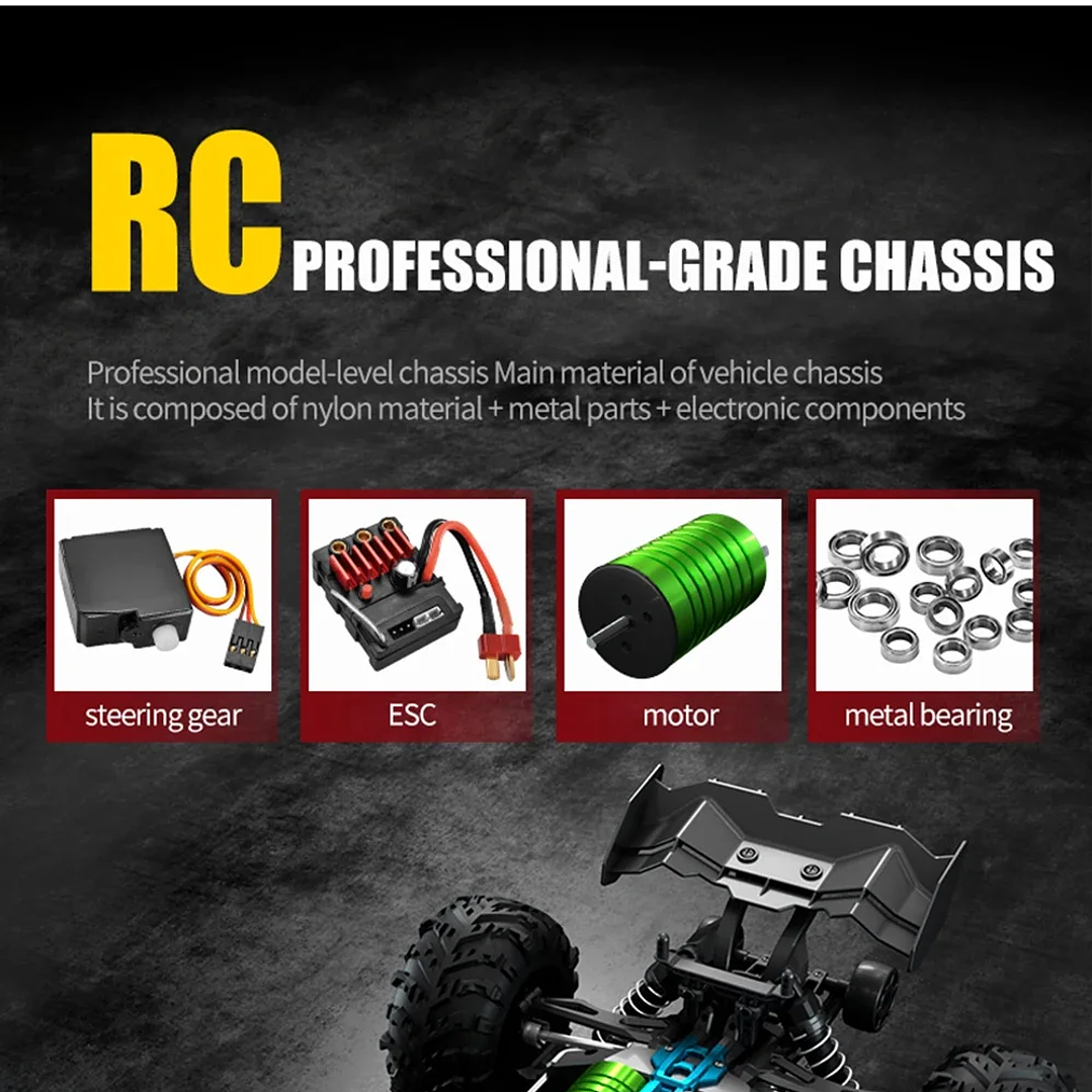 WLtoys 16101 Pro  Camión RC Monster Drift 1:16 con Control 2.4G 19