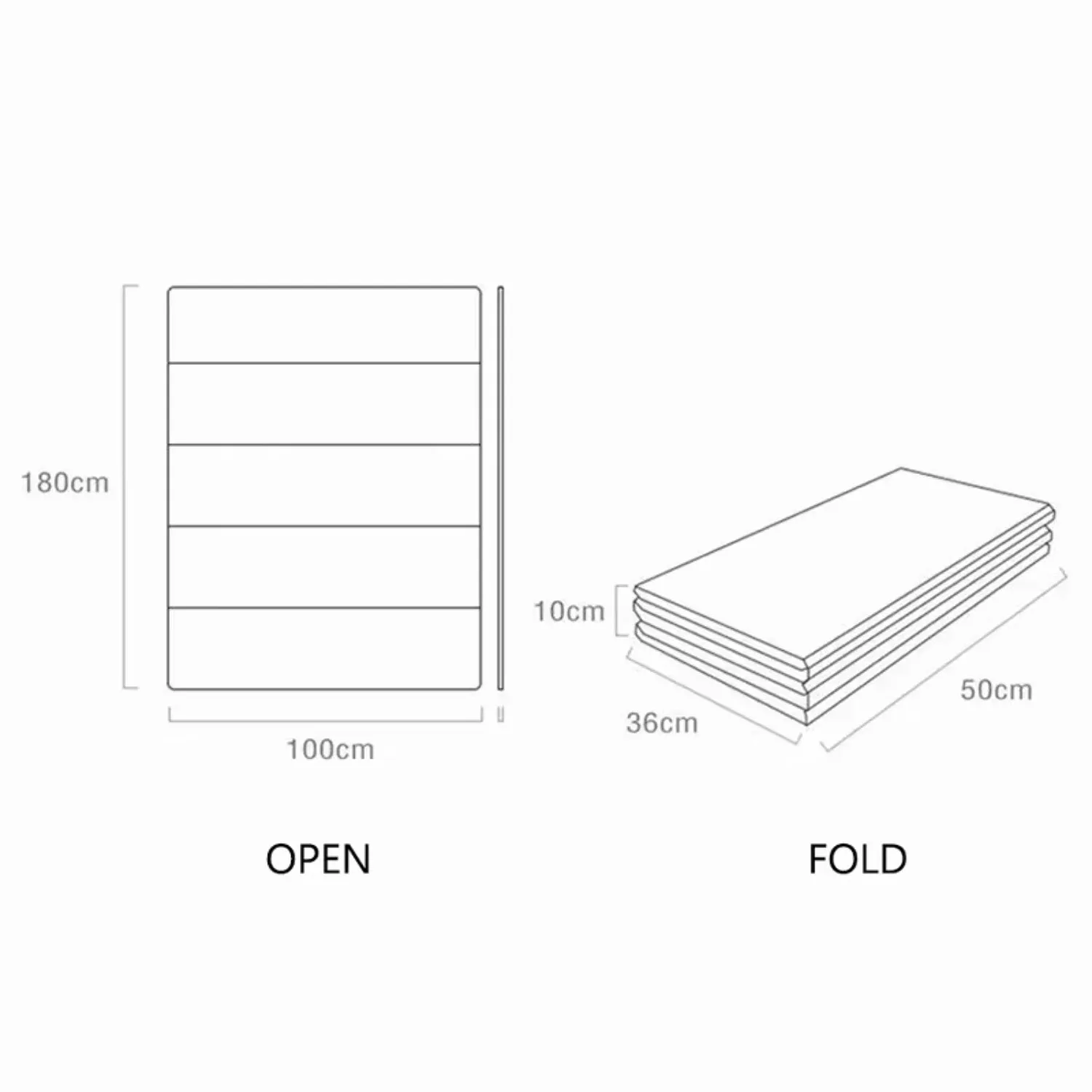 Alfombra Educativa Plegable para Bebés DHDH  Impermeable, Suave y Fácil de Transportar 6