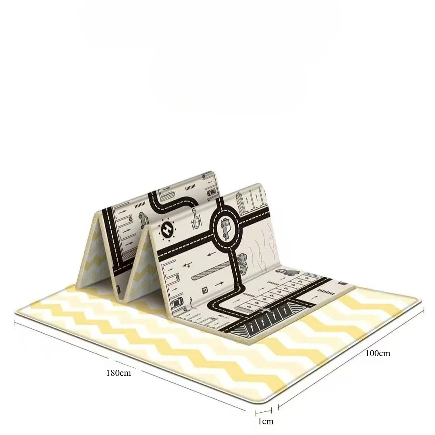 Alfombra Educativa Plegable para Bebés DHDH  Impermeable, Suave y Fácil de Transportar 10