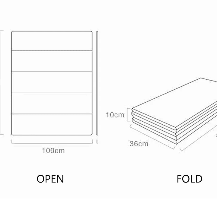 Alfombra Educativa Plegable para Bebés DHDH  Impermeable, Suave y Fácil de Transportar 17