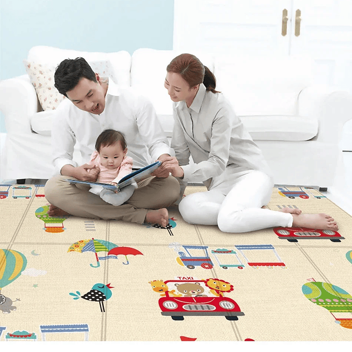 Alfombra Educativa Plegable para Bebés DHDH  Impermeable, Suave y Fácil de Transportar 20