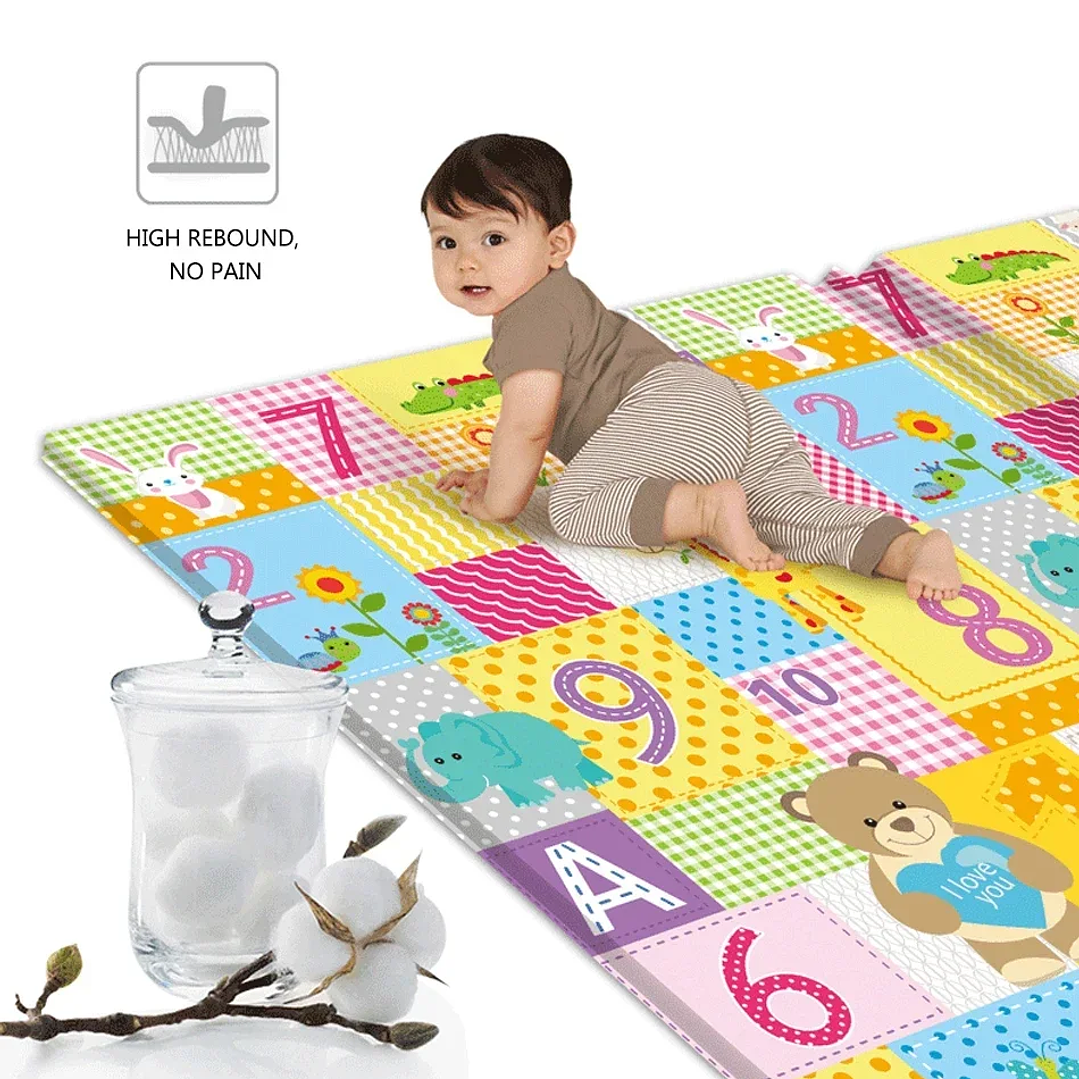 Alfombra Educativa Plegable para Bebés DHDH  Impermeable, Suave y Fácil de Transportar 25