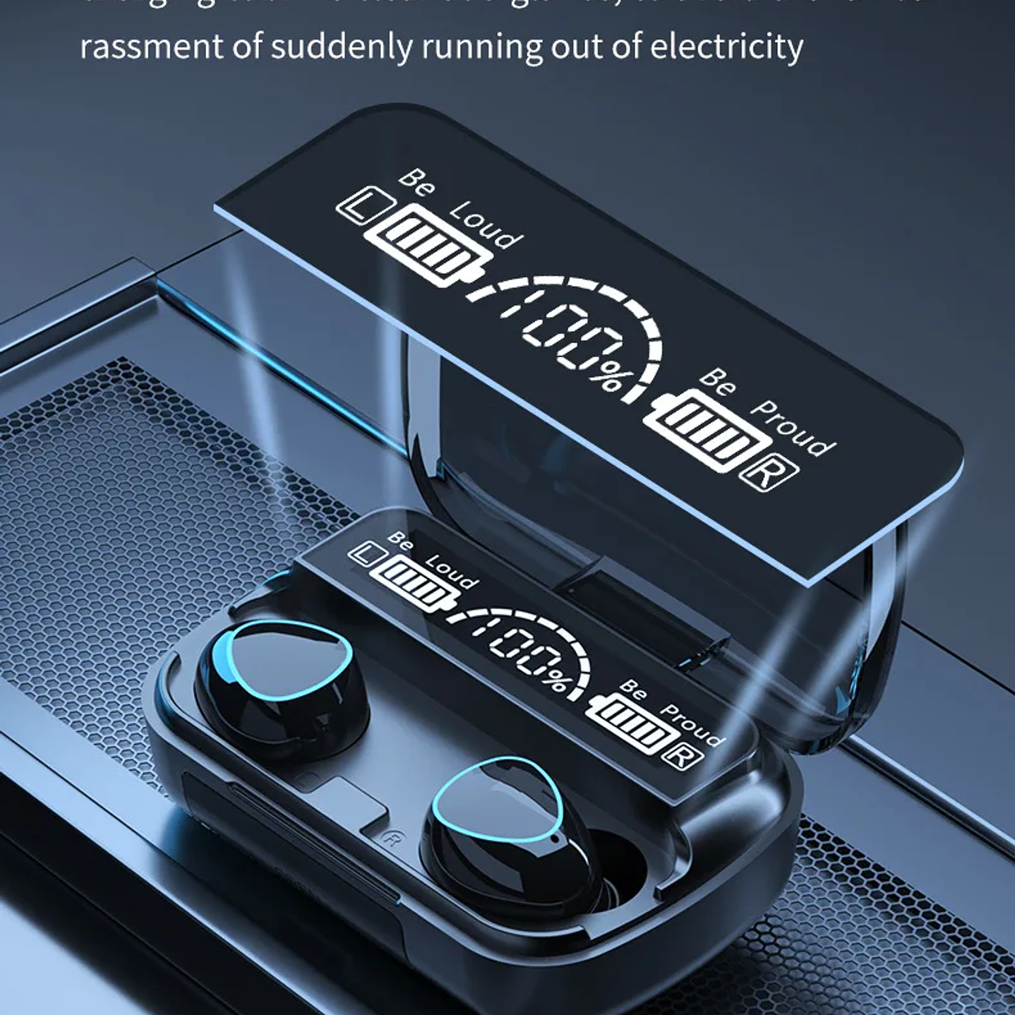 Auriculares Bluetooth M10  Inalámbricos de Alta Calidad con Estuche Power Bank 9