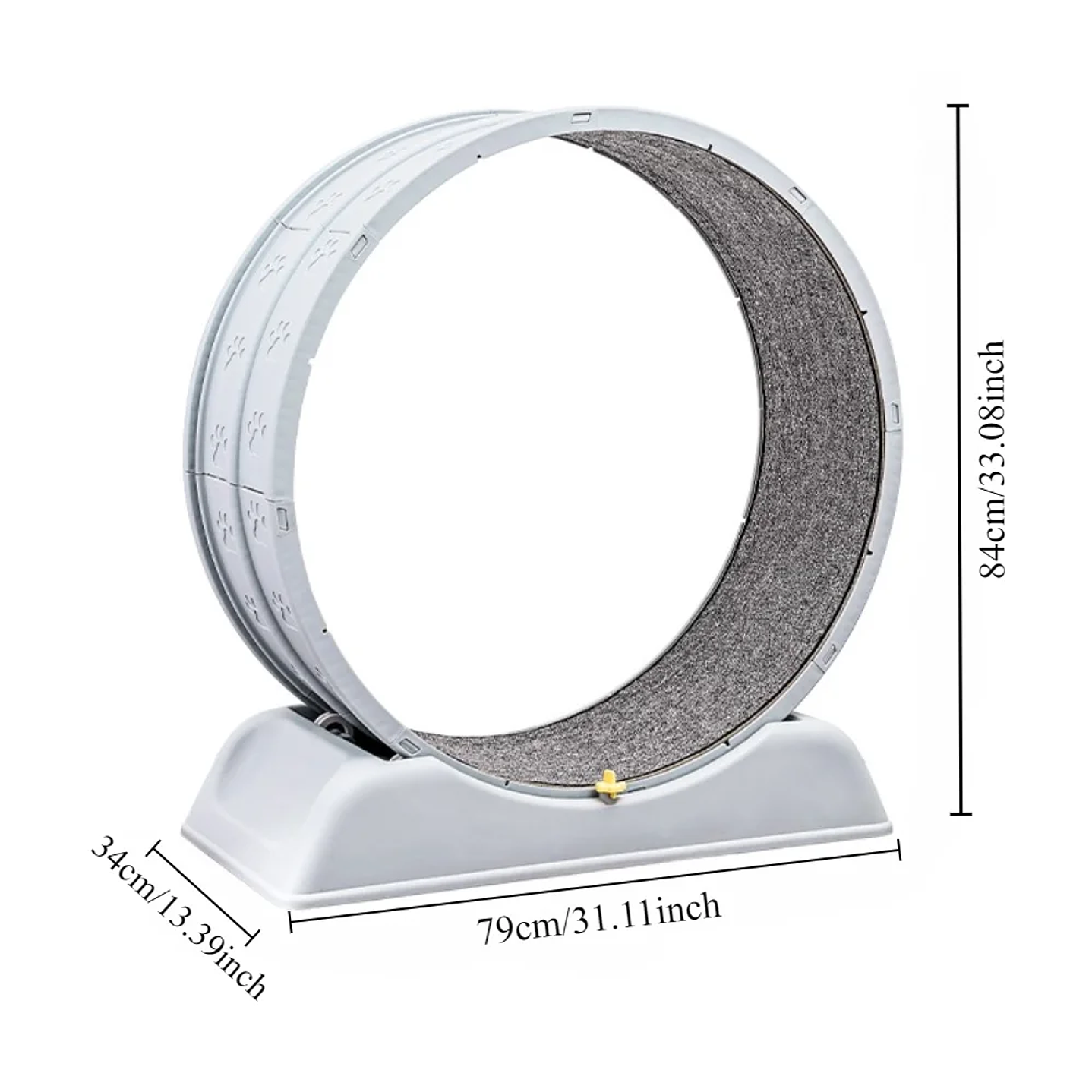 Rueda de Ejercicio para Gatos  Cinta de Correr Segura y Compacta con Mecanismo de Bloqueo 2