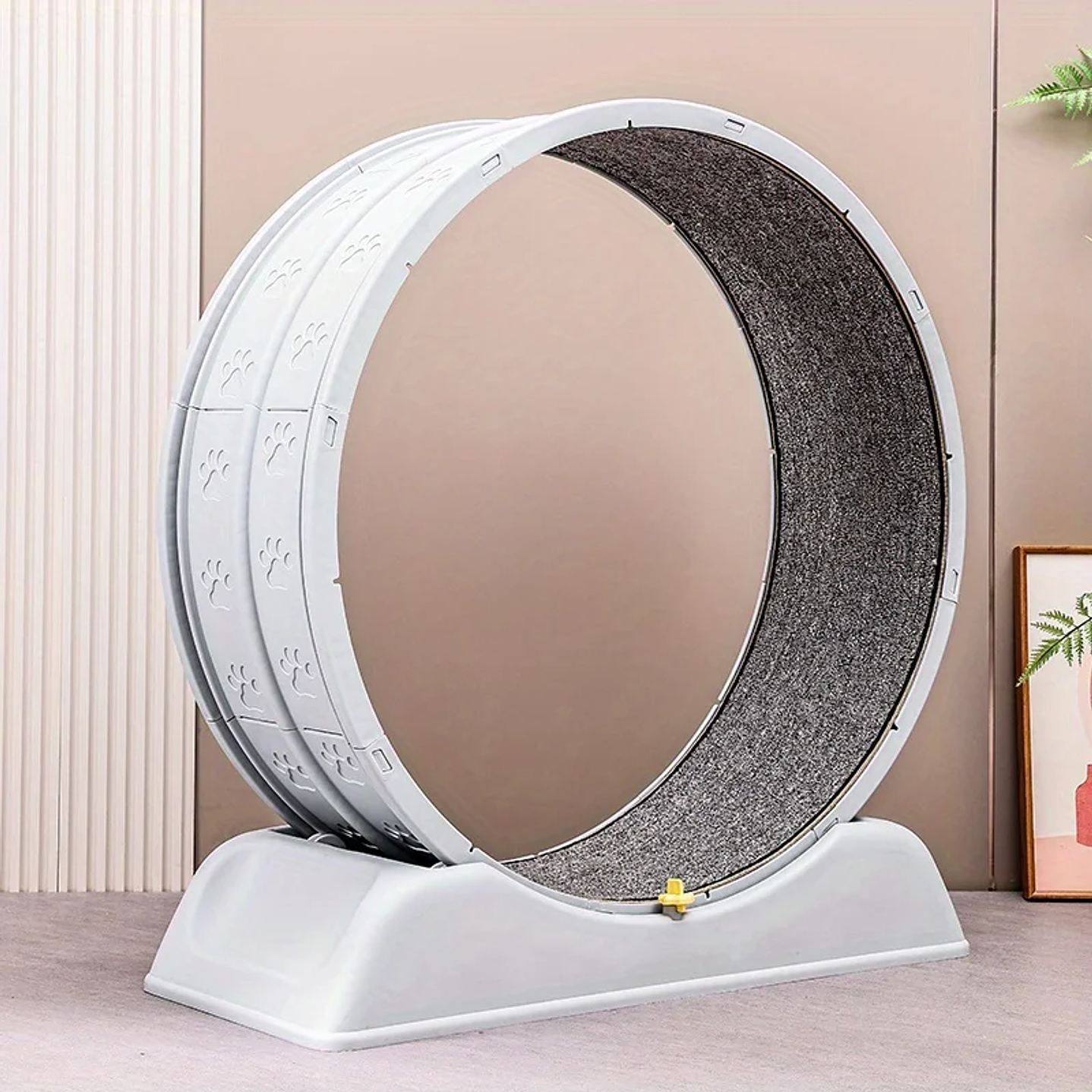 Rueda de Ejercicio para Gatos  Cinta de Correr Segura y Compacta con Mecanismo de Bloqueo 3