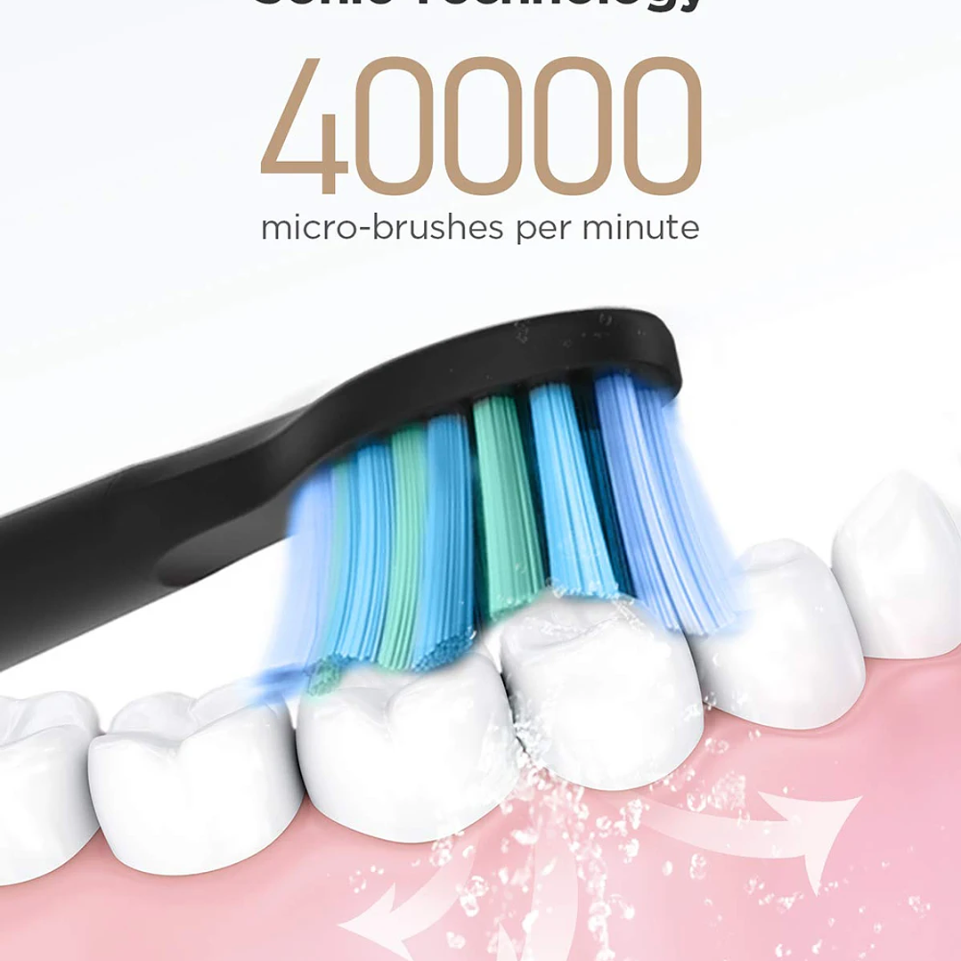 Cepillo Eléctrico Fairywill FW-507  Tecnología Sónica con 5 Modos de Limpieza 18