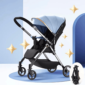 Carrito de Bebé Seeiswork  Ultraligero Plegable con Vista Bidireccional