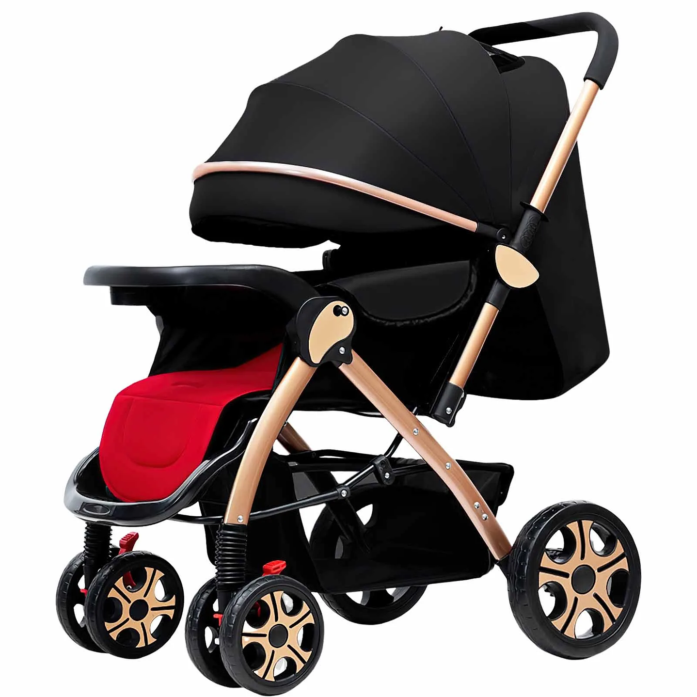Carrito de Bebé Seeiswork  Ultraligero Plegable con Vista Bidireccional 10