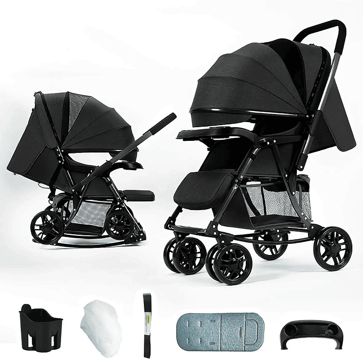 Carrito de Bebé Seeiswork  Ultraligero Plegable con Vista Bidireccional 18