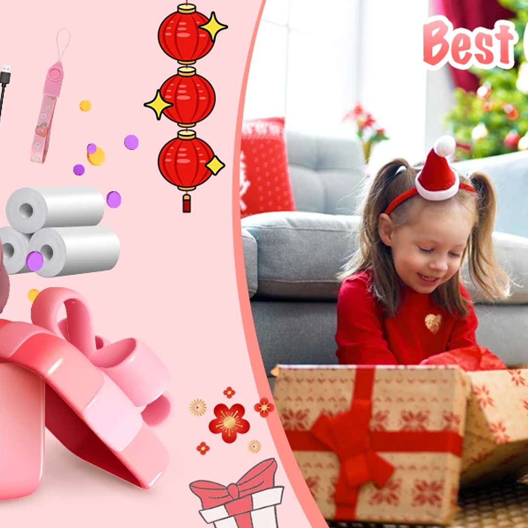 DIAMOOKY Cámara para Niños  Cámara Instantánea 1080P con 3 Rollos de Papel y Tarjeta 32GB 17