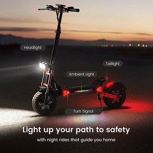 IScooter iX8 Scooter Eléctrico Plegable  12” Off-Road, 60 km/h, 2400W