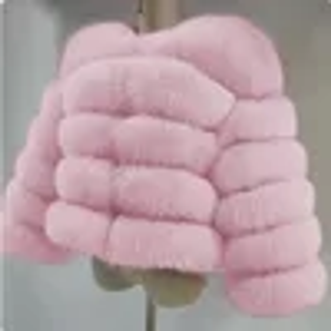 Faux Fox Fur Coat Mujer - Abrigo Corto Invierno con Cuello Vuelto 11