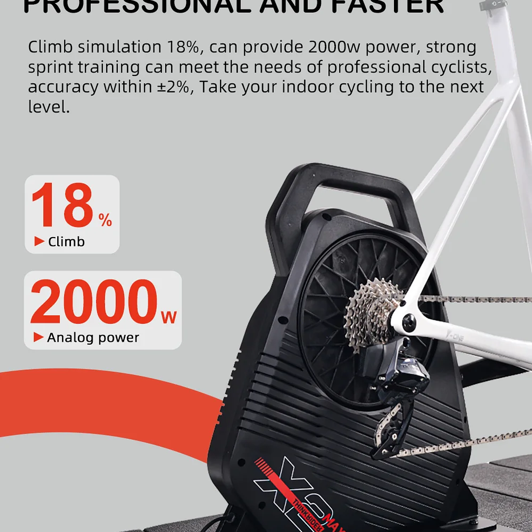 ThinkRider X2Max Rodillo Inteligente - Entrenador Ciclismo Indoor Precisión ±2% 11