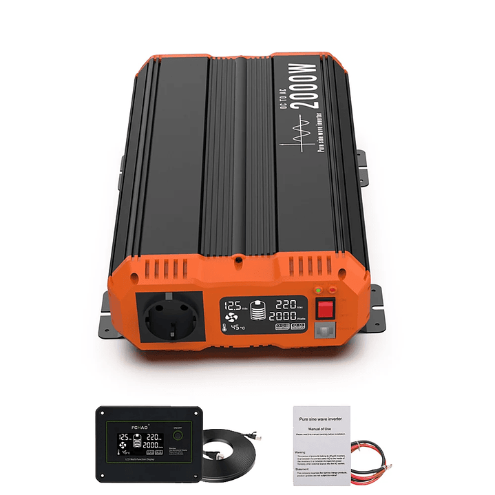 Convertidor Inversor 5000W Onda Pura - 2500W Continuo para Hogar, Coche y RV 8