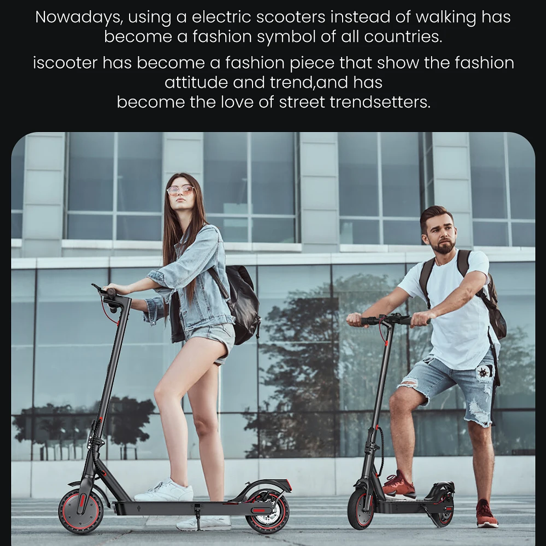 IScooter i9 Patinete Eléctrico  Plegable con ECO Display y Frenos de Disco 10