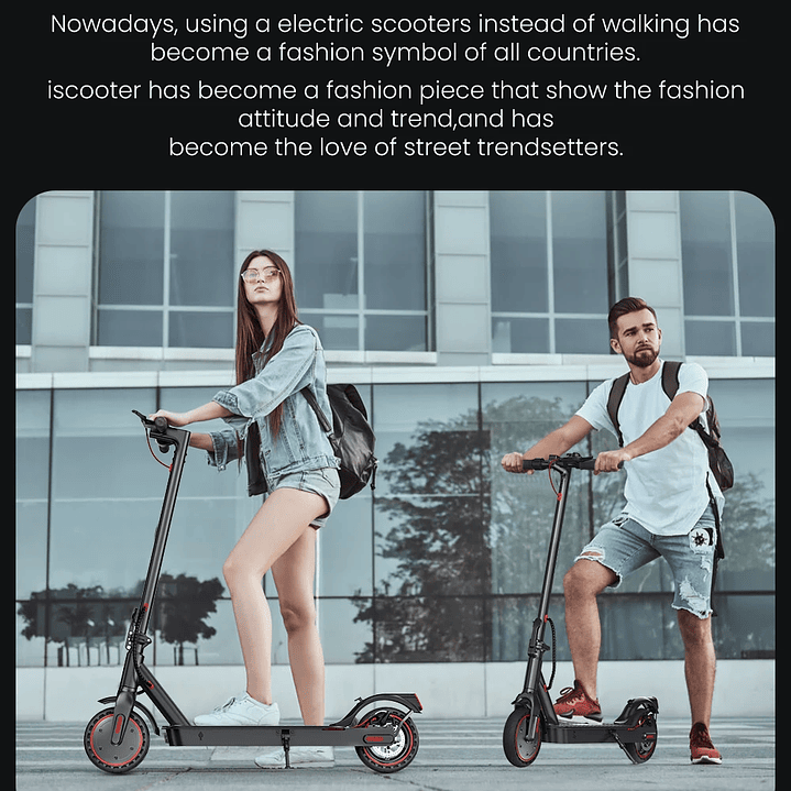 IScooter i9 Patinete Eléctrico  Plegable con ECO Display y Frenos de Disco 10