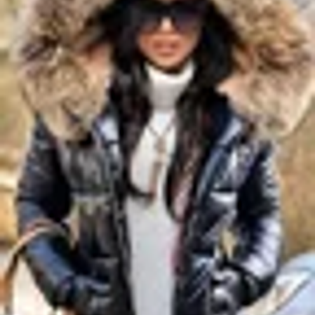 Parka Invierno Mujer LM - Abrigo Largo Impermeable con Capucha de Piel Sintética 9